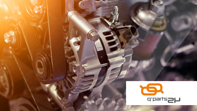 Q-Parts24: Abbildung eines Motors als Beispiel für Kfz-Teile
