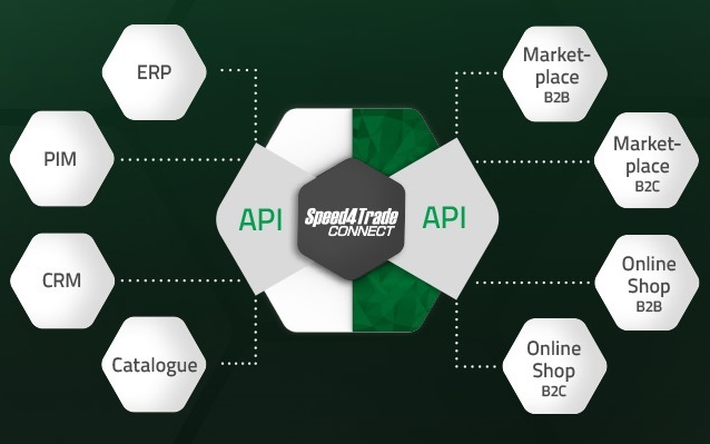Schaubild Webservice-API Speed4Trade CONNECT