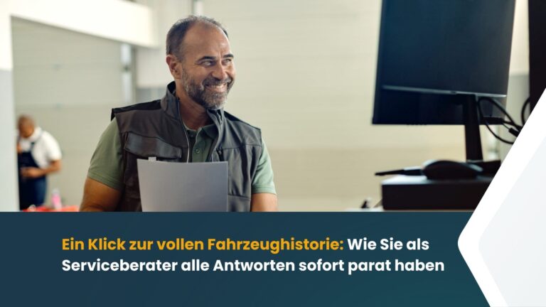 Serviceleiter mit Tablet