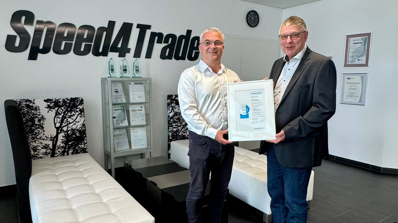 Sicher investieren im digitalen Kfz-Aftermarket: Speed4Trade erhält Bonitätszertifikat